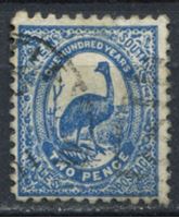 Bild von Австралия • Новый Южный Уэльс 1889-1889 гг. Gb# 254 • 2 d. • страус эму • Used XF