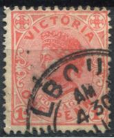 Bild von Австралия • Виктория 1901-1910 гг. Gb# 385ba • 1 d. • Королева Виктория • Used XF