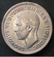 Изображение Австралия 1952 г. • KM# 46 • 1 шиллинг • серебро • Георг VI • баран • регулярный выпуск • XF-