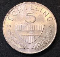 Picture of Австрия 1965 г. • KM# 2889 • 5 шиллингов • серебро • регулярный выпуск • MS BU люкс!