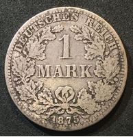 Image de Германия 1875 г. А (Берлин) • KM# 7 • 1 марка • (серебро) • Имперский орел • регулярный выпуск • F+