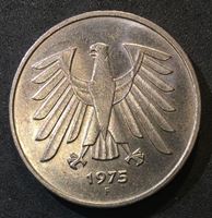 Изображение Германия ФРГ 1975 г. F (Штутгарт) • KM# 140.1 • 5 марок • регулярный выпуск • MS BU