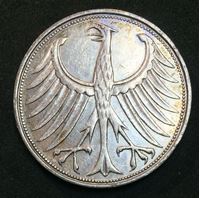 Bild von Германия ФРГ 1964 г. • F (Штутгарт) KM# 112.1 • 5 марок • серебро • регулярный выпуск • AU+ ( кат.- $60,00 )