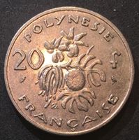 Image de Французская Полинезия 1970 г. • KM# 6 • 20 франков • мадам "Республика" • регулярный выпуск • BU