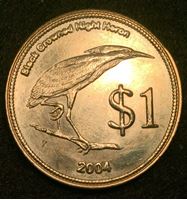 Picture of Кокосовые острова 2004 г. • 1 доллар • птица • пальма • регулярный выпуск • BU