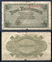 Image de Германия 3-й рейх 1940-45 гг. P# R137b • 2 рейхсмарки • для "Восточных земель" • оккупационный выпуск • VG+