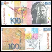 Изображение Словения 2003 г. P# 31 • 100 толаров • Рихард Якопич • регулярный выпуск • XF