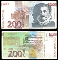Изображение Словения 2001 г. P# 15c • 200 толаров • композитор Якоб Галлус • регулярный выпуск • VF