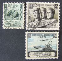 Изображение Италия 1952 г. Mi# 871-873 • День итальянской армии • Used XF ( кат.- €6 )