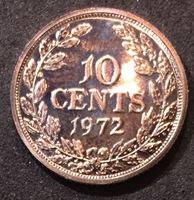 Image de Либерия 1972 г. • KM# 15a.2 • 10 центов • девушка • регулярный выпуск • MS BU люкс! • пруф