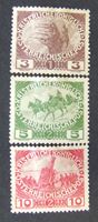 Изображение Австрия 1915 г. Mi# 180-182 • Военные мотивы • Mint/Used VF ( кат.- €2,5 )