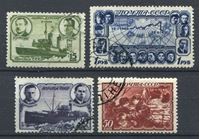 Изображение СССР 1940 г. Сол# 729-32 • Полярный дрейф ледокола "Георгий Седов" • Used VF • полн. серия
