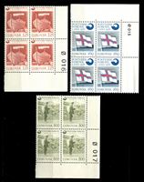 Изображение Фарерские о-ва 1976 г. SC# 21-3 • 125,160 и 800 o. • Образование независимой почтовой службы островов • MNH OG Люкс • кв. блоки ( кат.- $20 )