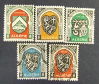 Изображение Алжир 1947 г. SC# 262-263, 267, 273, 277 • Гербы. Концовка • Mint OG/NG XF ( кат.- $2,4 )