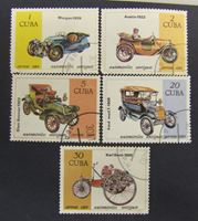 Изображение Куба 1984 г. SC# 2906-2910 • Старые автомобили • Used(ФГ) XF+ ( кат.- $1,5 )