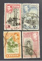Изображение Цейлон 1938 г. SC# 246, 248-249, 257 • Король Георг Пятый. Местные виды • Used XF ( кат.- $5 )