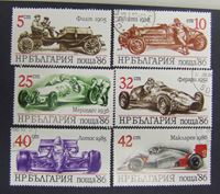 Изображение Болгария 1986 г. SC# 3547-3552 • Гоночные автомобили • Used(ФГ) XF+ ( кат.- $1,75 )