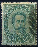 Изображение Италия 1879 г. SC# 45 • 5 c. • Умберто I • Used XF