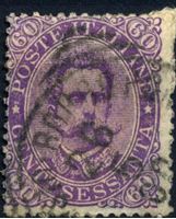 Изображение Италия 1889 г. SC# 55 • 60 c. • Умберто I • Used VF ( кат.- $45 )