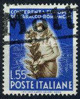 Image de Италия 1950 г. SC# 546 • 55 l. • Международная табачная конференция, Рим. • Used XF ( кат.- $30 )