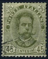 Image de Италия 1891-96 гг. SC# 71 • 45 c. • Король Умберто I • Used VF ( кат.- $9 )