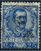 Image de Италия 1901-26 гг. SC# 81 • 25 c. • Король Виктор Эммануил II • Used XF ( кат.- $3,75 )