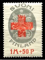 Image de Финляндия 1922 г. Gb# B1 • 1 Mk. + 50 p. • Финский Красный крест • благотворительный выпуск • MNH OG VF ( кат.- £2 )