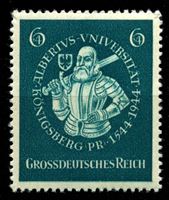 Image de Германия 3-й рейх 1944 г. Mi# 896 • 6 + 4 pf. • 400 лет университету Альберта • Герцог Бранденбургский • благотворительный выпуск • MNH OG XF ( кат.- €1 )