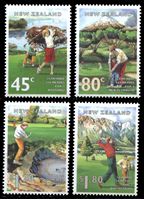 Изображение Новая Зеландия 1995 г. SC# 1255-8 • 45 c. - 1.80$ • Развитие спорта • гольф • MNH OG XF • полн. серия ( кат.- $7 )