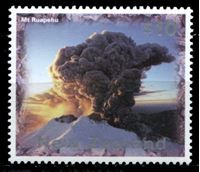 Изображение Новая Зеландия 1997 г. SC# 1412 • 10$ • вулкан Руапеху • MNH OG XF ( кат.- $16 )