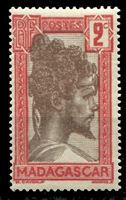 Изображение Мадагаскар 1930-44 гг. SC# 148 • 2 c. • осн. выпуск • местный житель • MNH OG XF