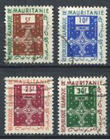 Изображение Мавритания 1961 г. SC# O3..8 • 5 .. 30 fr • 4 марки • официальная почта • Used VF