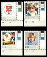 Изображение Фиджи 1982 г. SC# 470-3 • 20 c. - 1$ • 21-летие принцессы Дианы • MNH OG XF+ • полн. серия ( кат.- $7 )