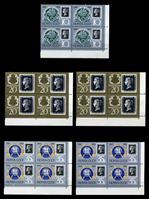 Изображение СССР 1990 г. Сол# 6186-8A • 150-летие почтовой марки • MNH OG XF • полн. серия • кв. блоки