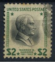 Изображение США 1938 г. SC# 833 • 2$. • Президенты • Уоррен Хардинг • Used VF