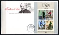 Изображение Великобритания 1979 г. SC# 874a • Роуленд Хилл, 100 лет со дня смерти • Used(СГ) XF • блок • КПД