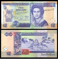 Изображение Белиз 2014 г. P# new • 2 доллара • регулярный выпуск • UNC пресс