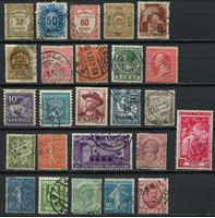 Изображение Иностранные марки • XIX - XX век • лот 25 разных старинных марок • Used VF