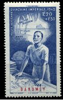 Изображение Дагомея 1942 г. Iv# A 9 • 1.20 + 1.80 fr. • День Империи • авиапочта • MNH OG XF