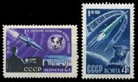 Изображение СССР 1961 г. Сол# 2587-8 • Собаки в космосе • MNH OG XF • полн. серия