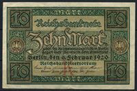 Изображение Германия 1920 г. K P# 67 • 10 марок • регулярный выпуск • XF+