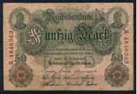 Изображение Германия 1910 г. N P# 41 • 50 марок • регулярный выпуск • F- ( кат. - $20 )