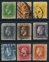 Изображение Новая Зеландия 1915-33 гг. Gb# 422..437 • 1/2 d. - 1 sh. • Георг V • 9 марок • стандарт • Used VF ( кат.- £10 )