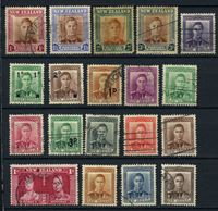 Изображение Новая Зеландия 1938-52 гг. Gb# 603..689 • 1/2 d. - 3 sh. • Георг VI • 19 марок • стандарт • Used VF ( кат.- £15 )