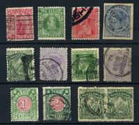 Изображение Новая Зеландия 1898-35 гг. • набор 12 марок • Used VF