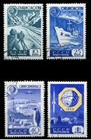 Изображение СССР 1959 г. Сол# 2352-5 • Международный геофизический год • Used(ФГ) XF • полн. серия