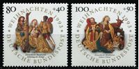 Изображение Германия ФРГ 1993 г. Mi# 1707-8 • Рождество • MNH OG XF • полн. серия ( кат.- €4 )