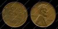 Изображение США 1941г. KM# 132 / 1 ЦЕНТ / AUNC / ЛИНКОЛЬН
