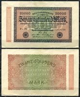 Изображение Германия 1923г. P# 85 / 20 тыс. марок / XF-AU