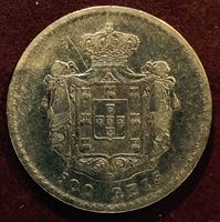 Изображение Португалия 1856г. KM# 494 / 500 рейс / XF / Серебро